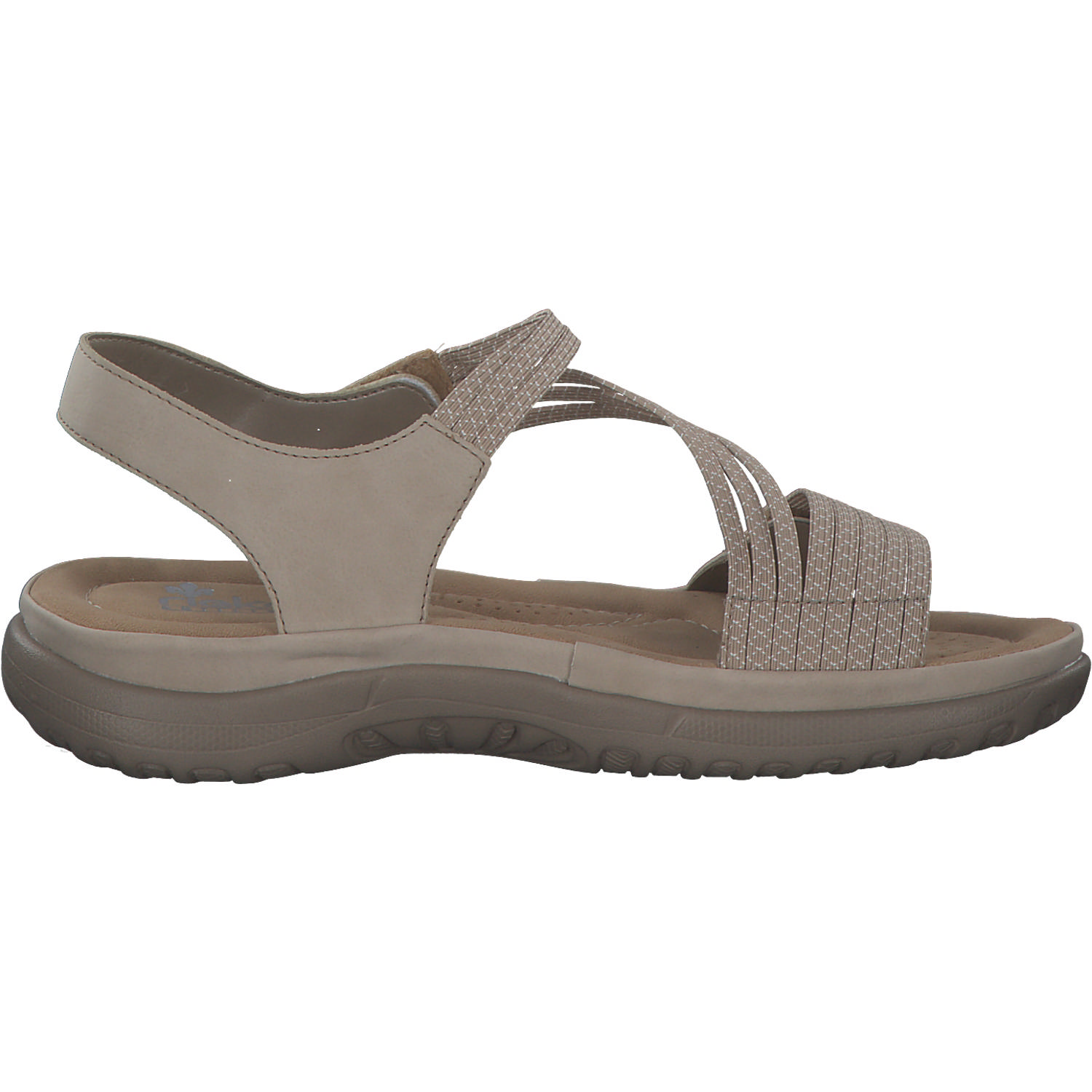 Rieker 64870, Keilsandaletten, Damen, ginger/cliff-weiss