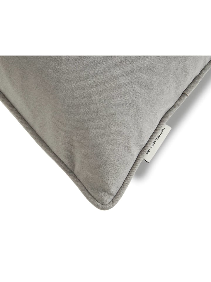 Tom Tailor TT Kissenhülle 2er Set VelvetSignature 45 x 45 cm in Grau günstig kaufen 45 x 45 cm