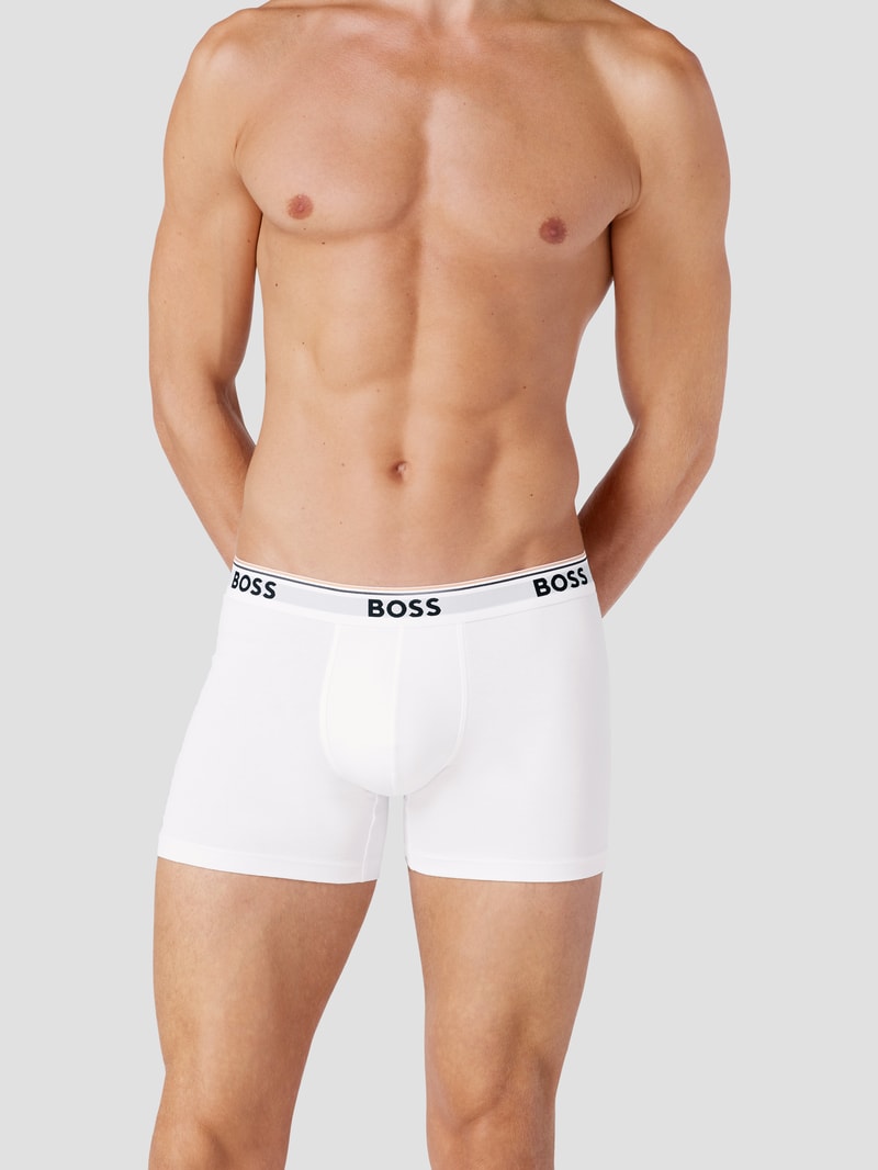 Trunks mit Logo-Bund im 3er-Pack Modell 'Power' in weiß