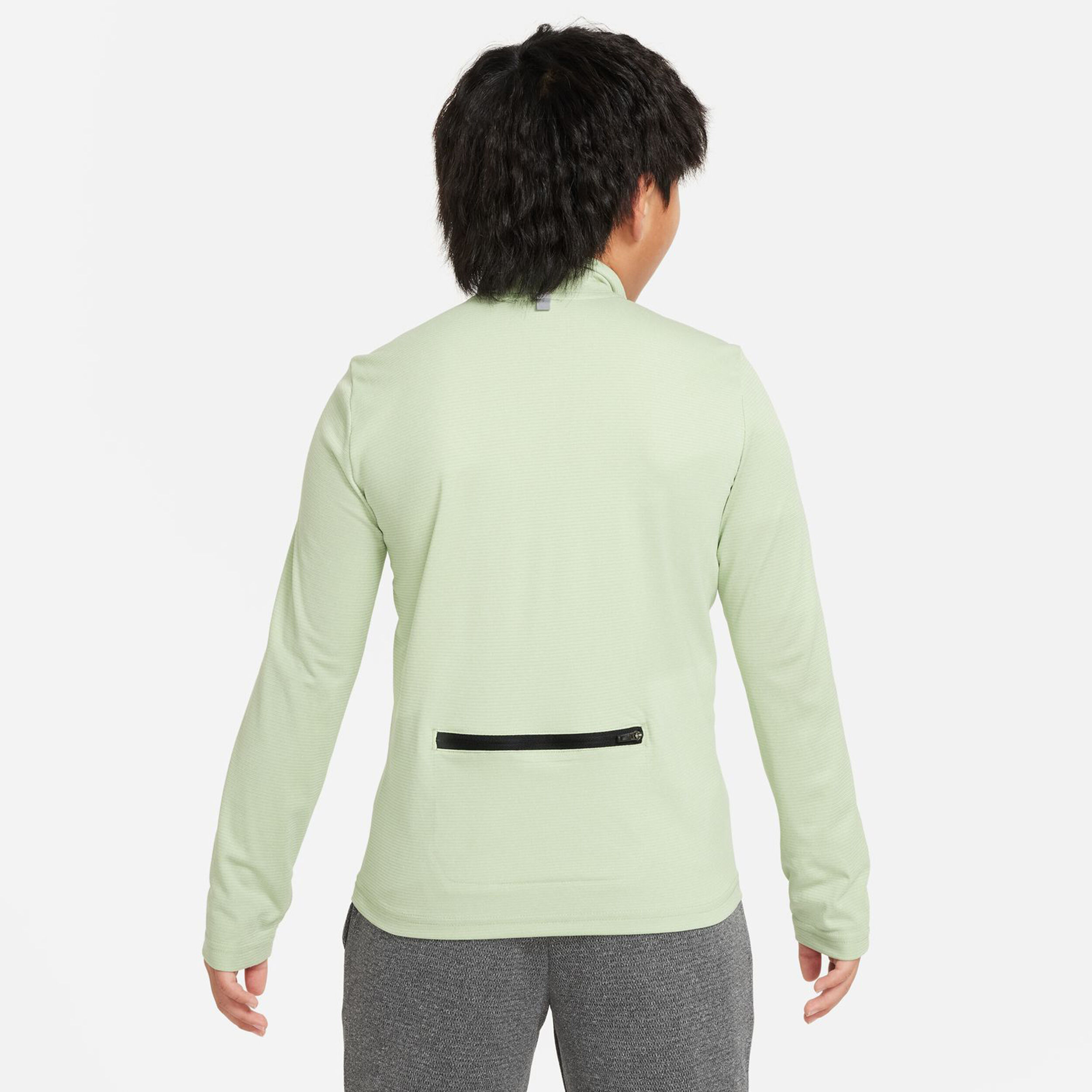Dri-Fit Poly+ 1/4 Zip Longsleeve Jungen - Hellgrün