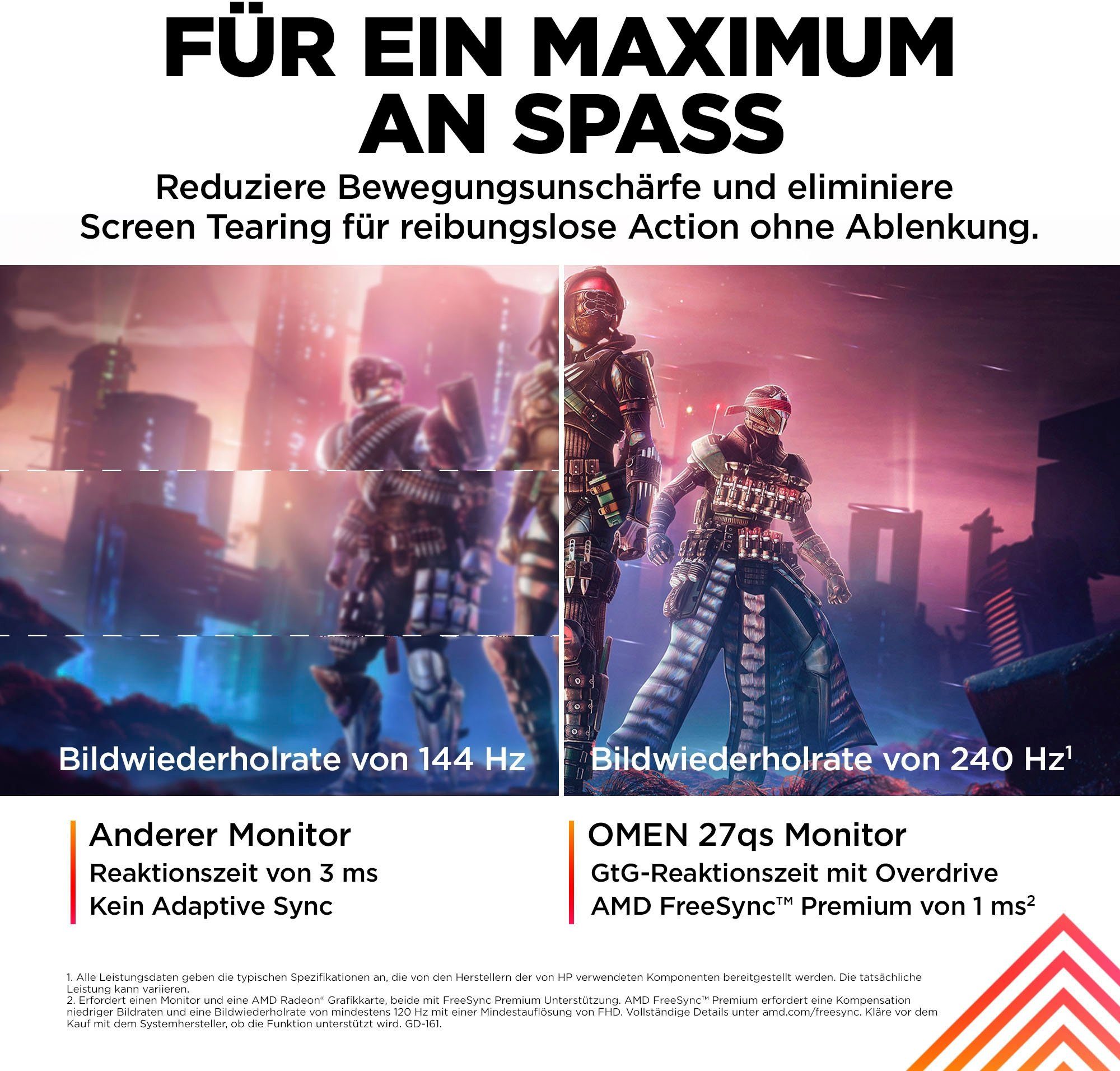 HP OMEN 27qs (HSD-0161-A) Gaming-Monitor (69 cm/27 