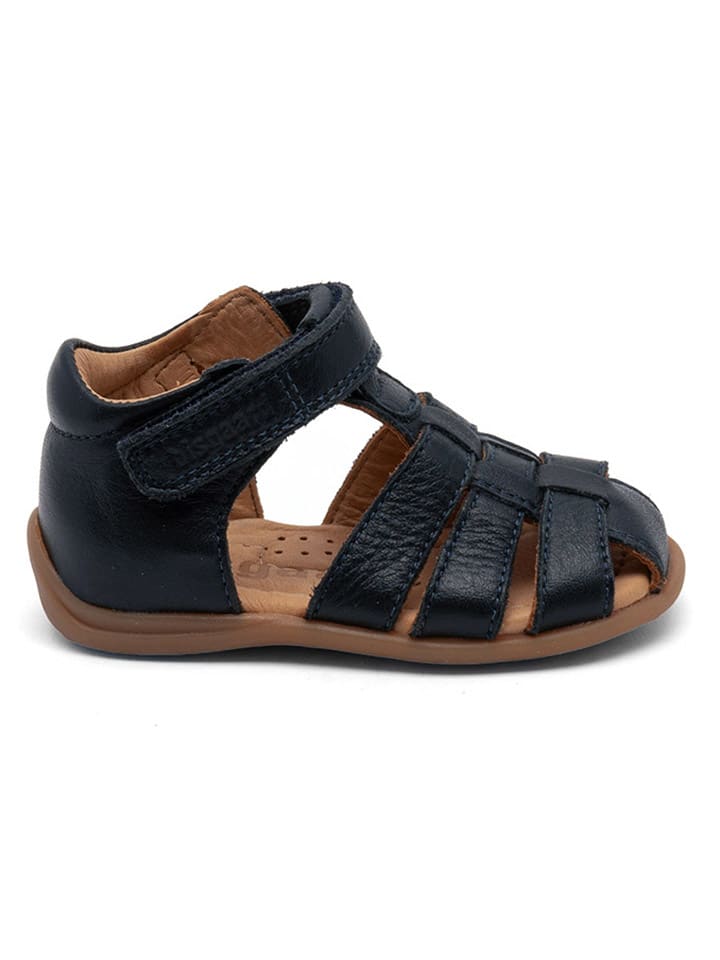 bisgaard Leder-Halbsandalen in Dunkelblau günstig kaufen