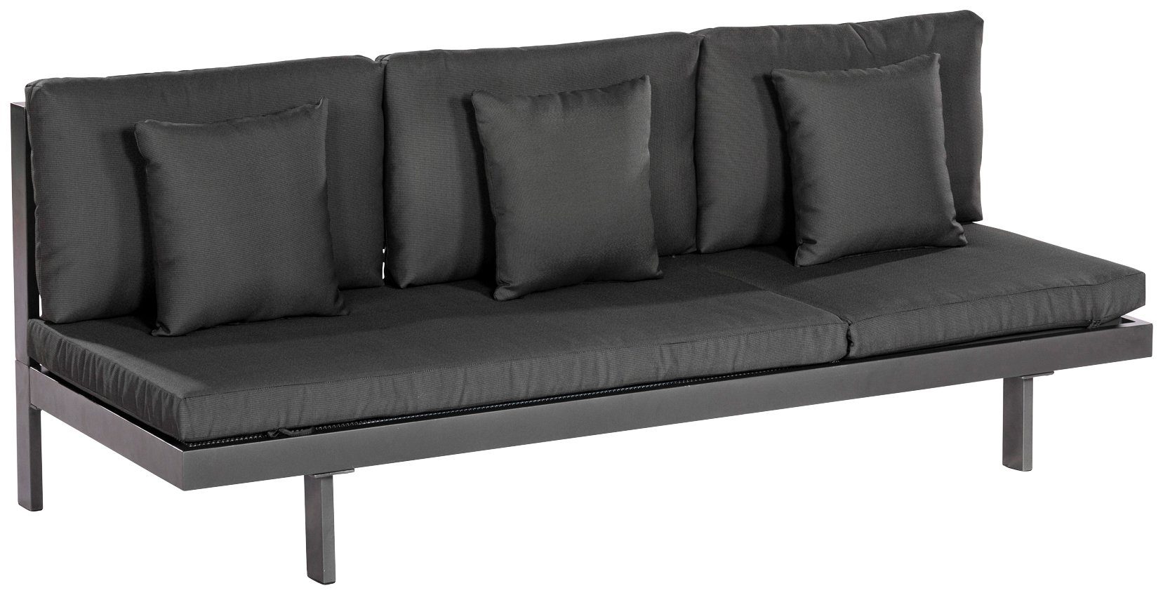 MERXX Gartenliege Artessa, Alu/Textil, verstellbar, inkl. Auflage