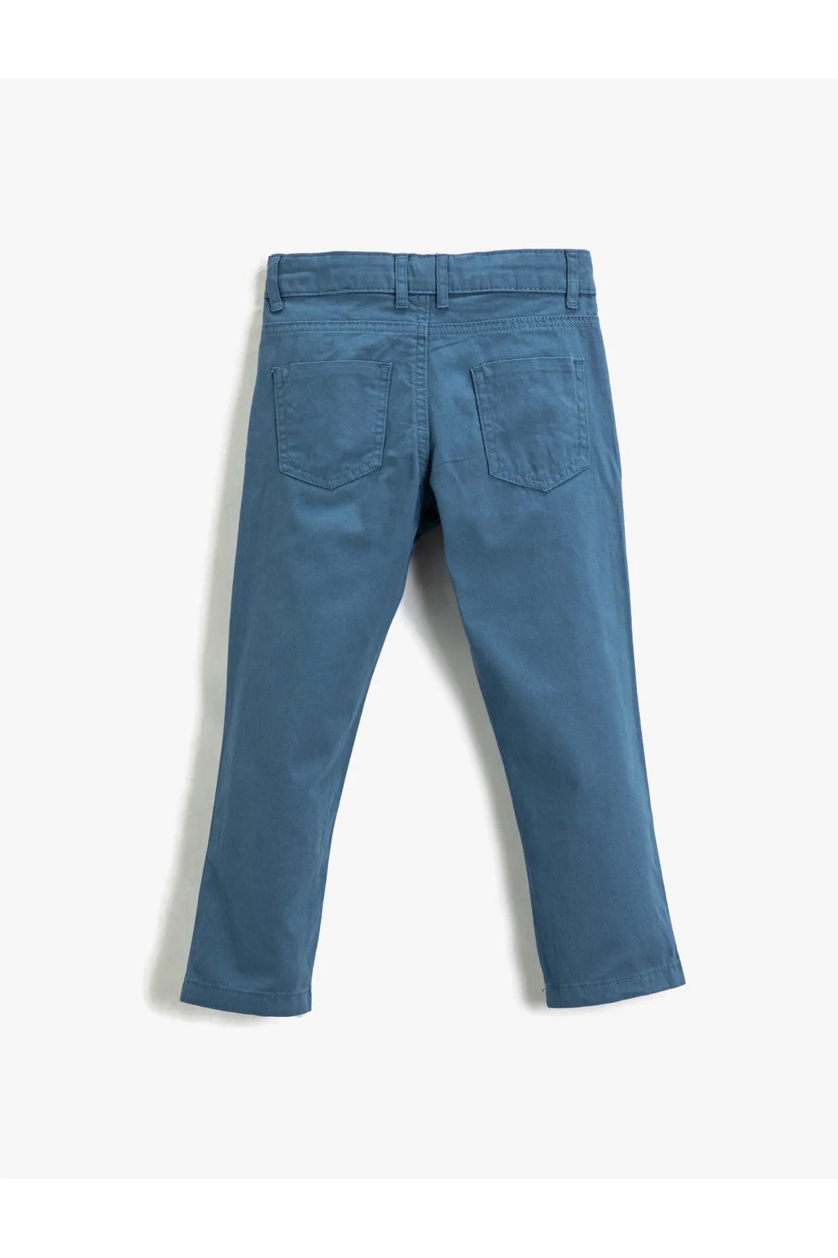 Koton  Chino-Hose mit Taschen, schmale Passform, Baumwolle, verstellbarer Gummibund