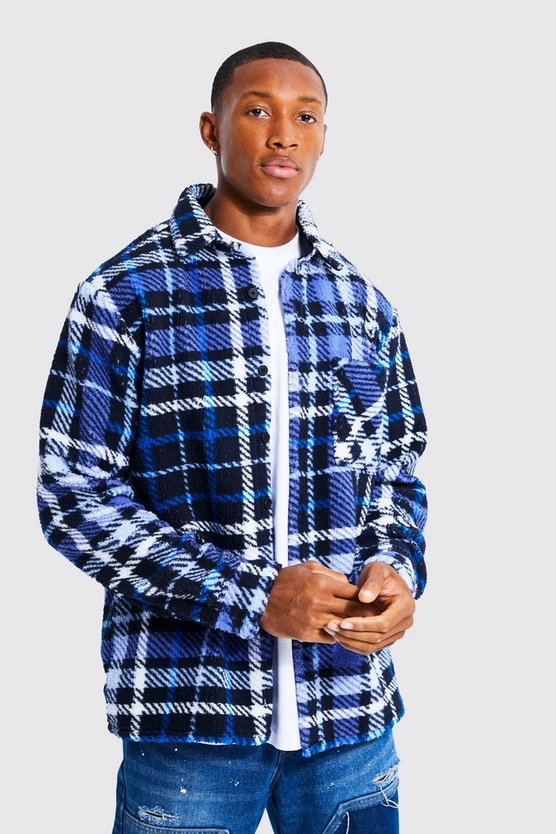 Kariertes Borg-Overshirt
