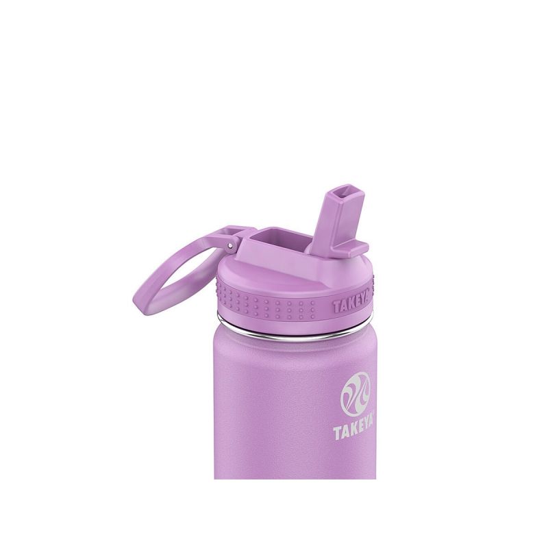 Takeya Actives Straw Insulated Bottle 18oz \/ 530ml Lilac (51202)