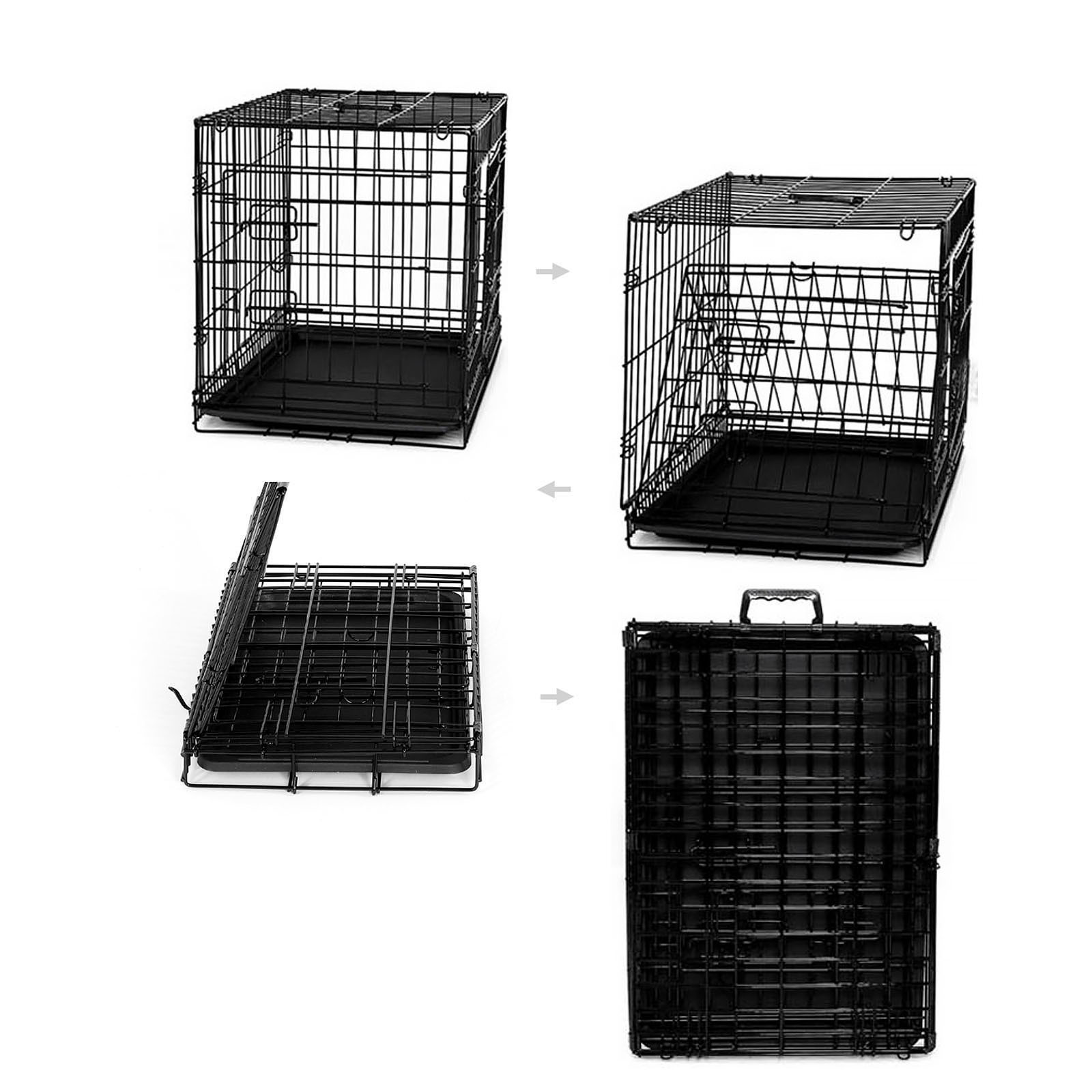 Lionto Transportboxen & Gitterboxen Lionto Hundetransportkäfig Tiertransportbox Hundebox Größe (S) 45x31x36 cm M