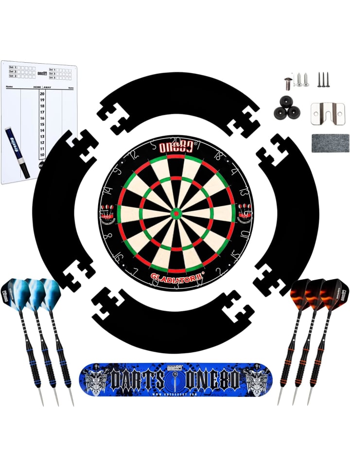 COFI 1453 Dartscheibe mit 6 Dartpfeile in Mehrfarbig günstig kaufen onesize