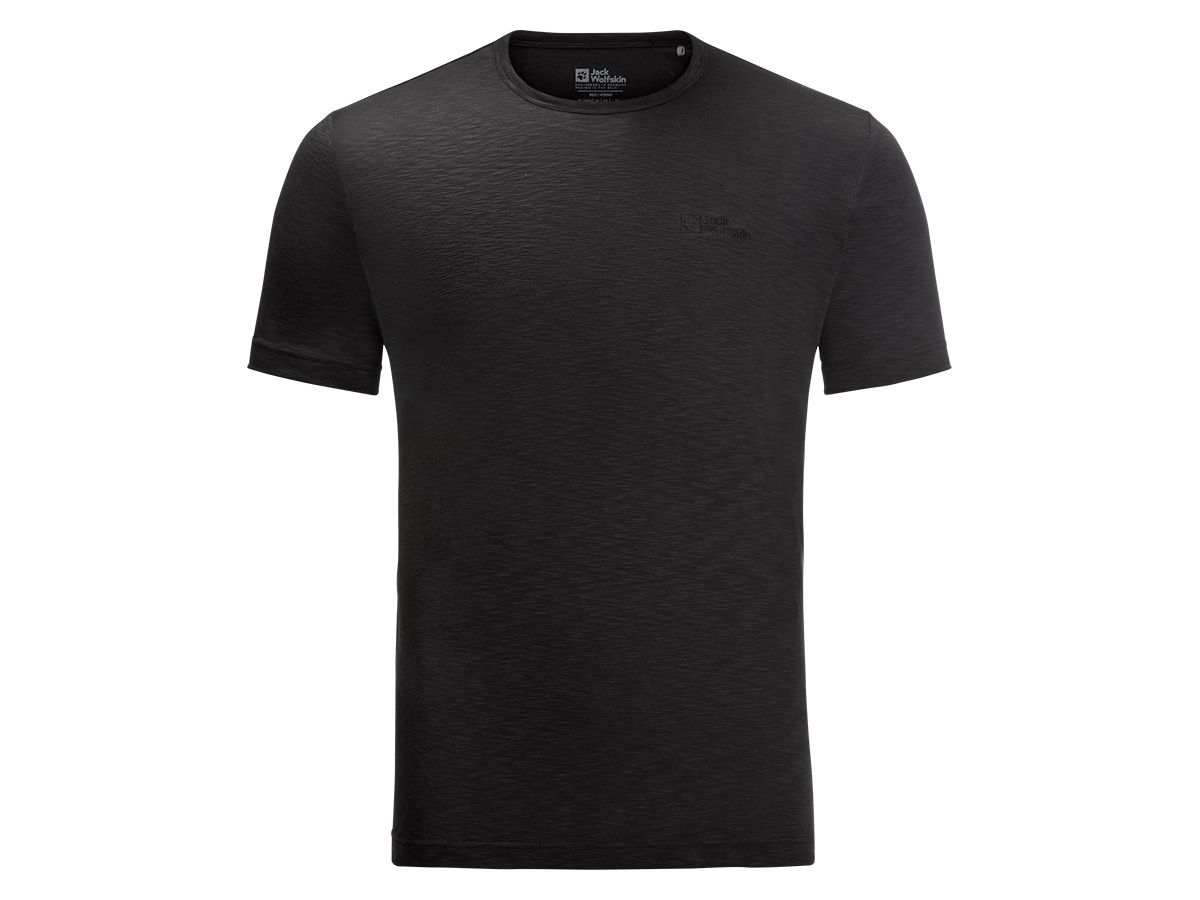 Jack Wolfskin Travel Black Herren T-shirt