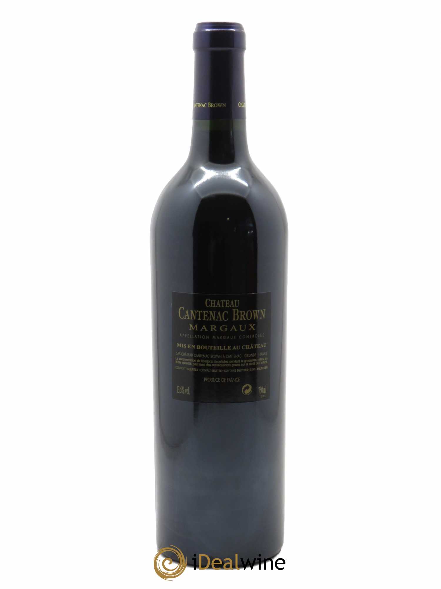 Château Cantenac Brown 3ème Grand Cru Classé (CBO à partir de 6 bts) 2012 - Lot de 1 Bouteille