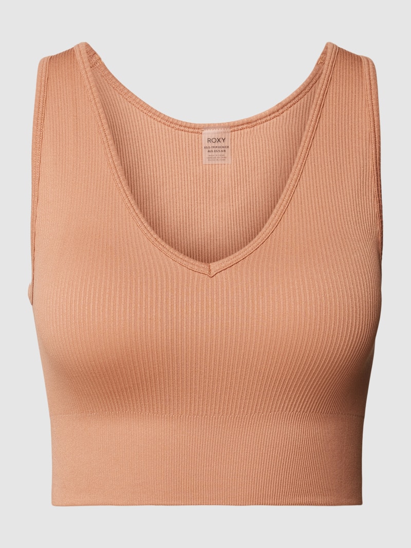 Bustier mit elastischem Bund Modell 'CHILL OUT SEAMLESS V' in camel