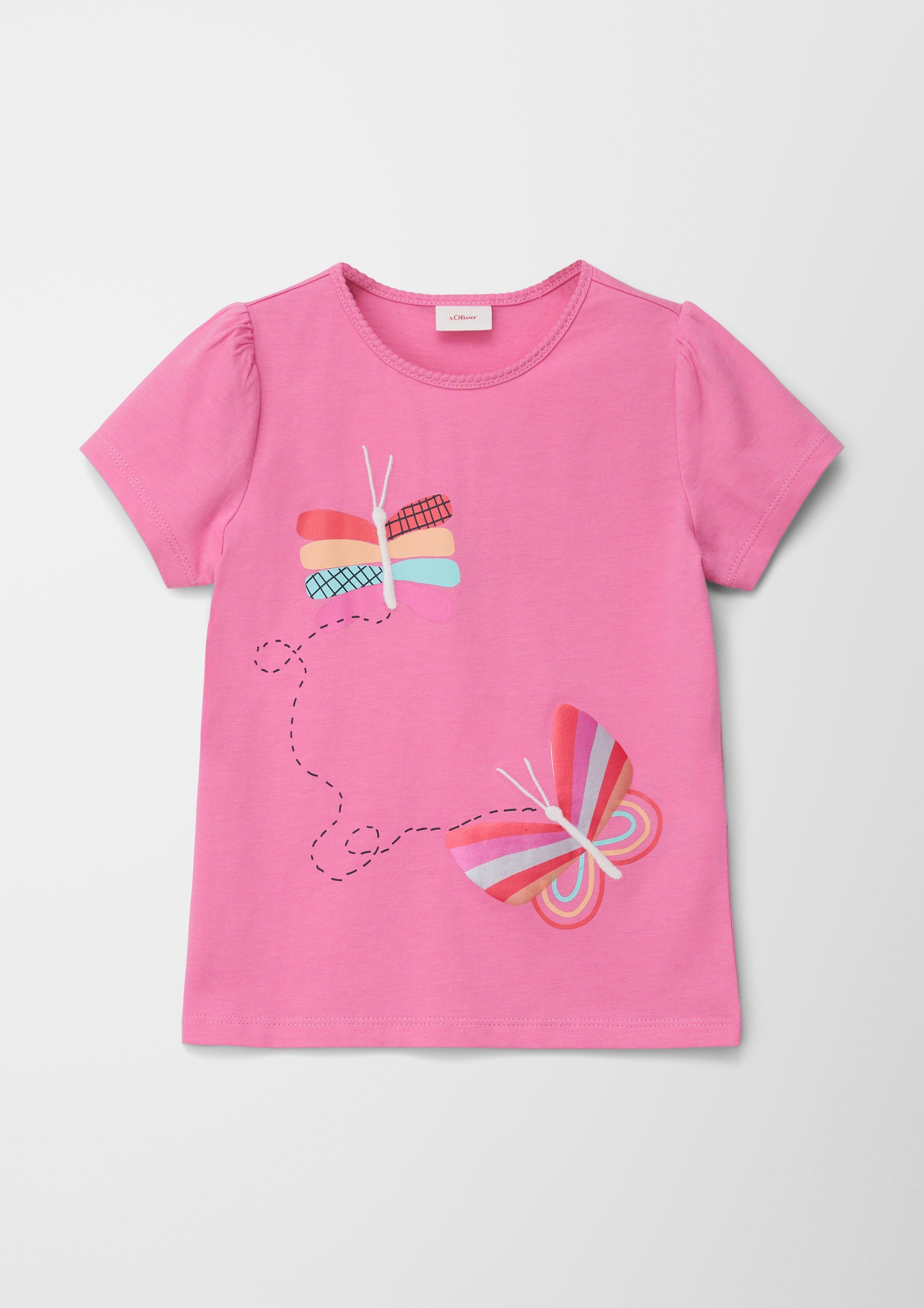 T-Shirt mit Glitzerprint  2130415-4419