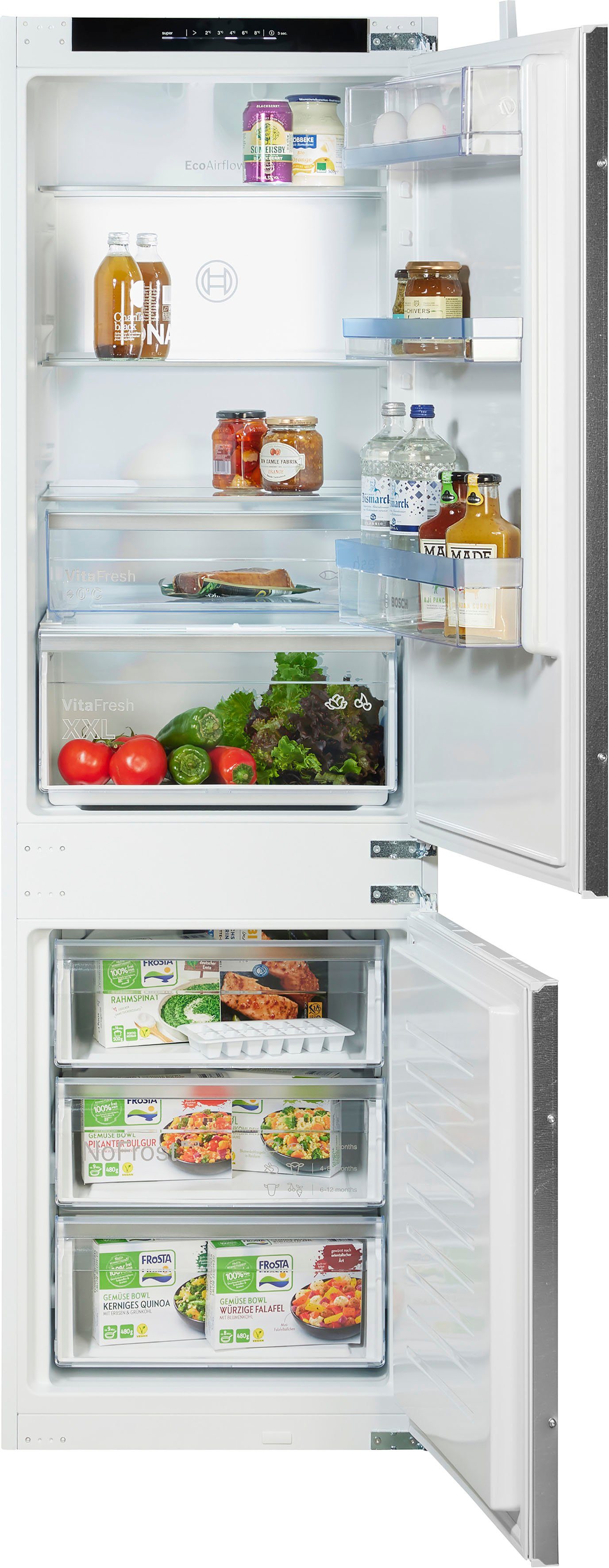 BOSCH Einbaukühlgefrierkombination 4 KIN86VSE0, 177,2 cm hoch, 54,1 cm breit