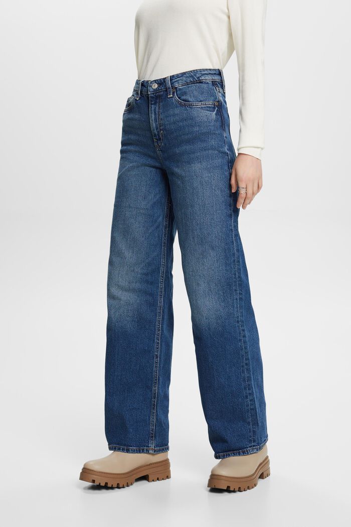 Retro-Jeans mit weitem Bein
