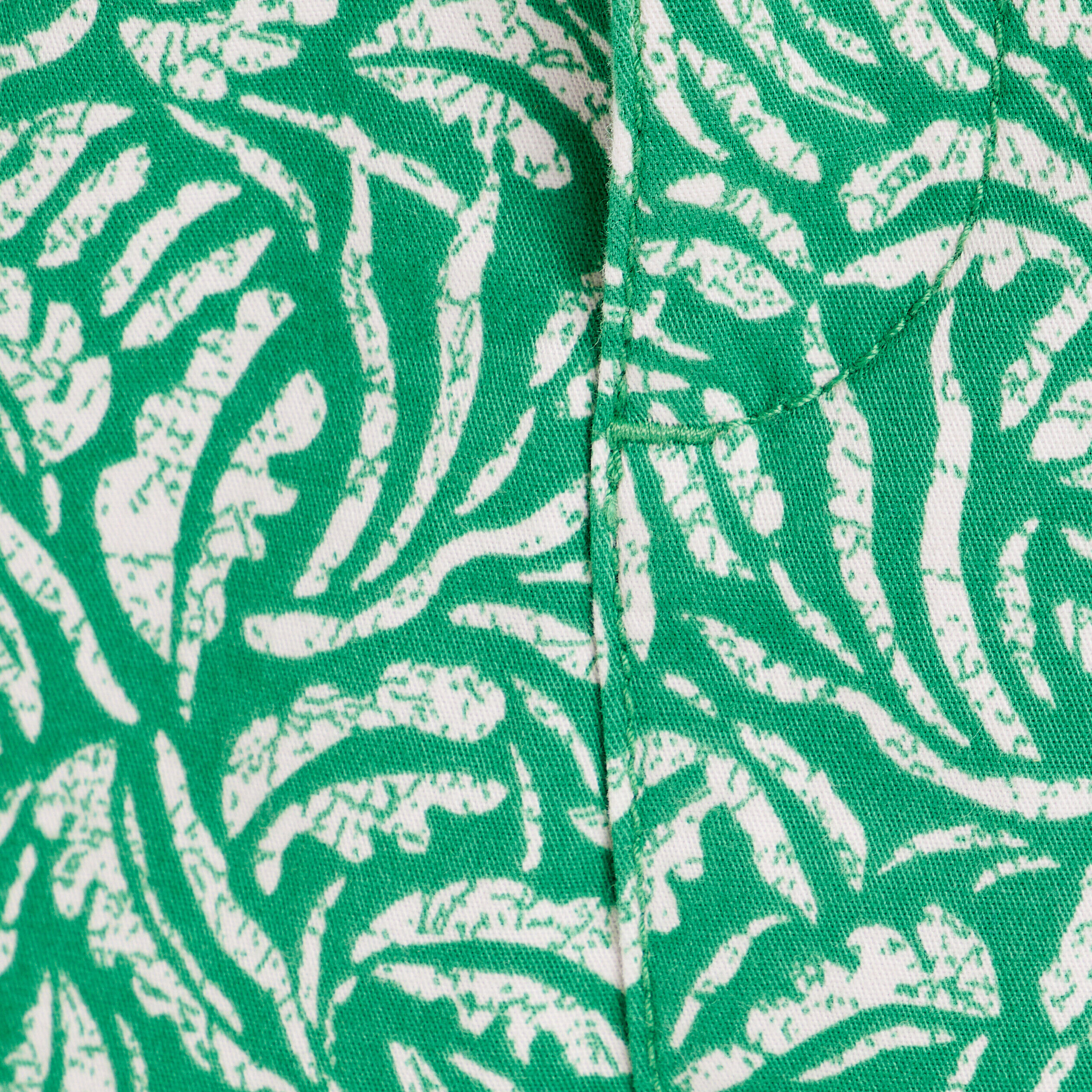 Jupe chino droite ceinturée vert femme | Cache Cache