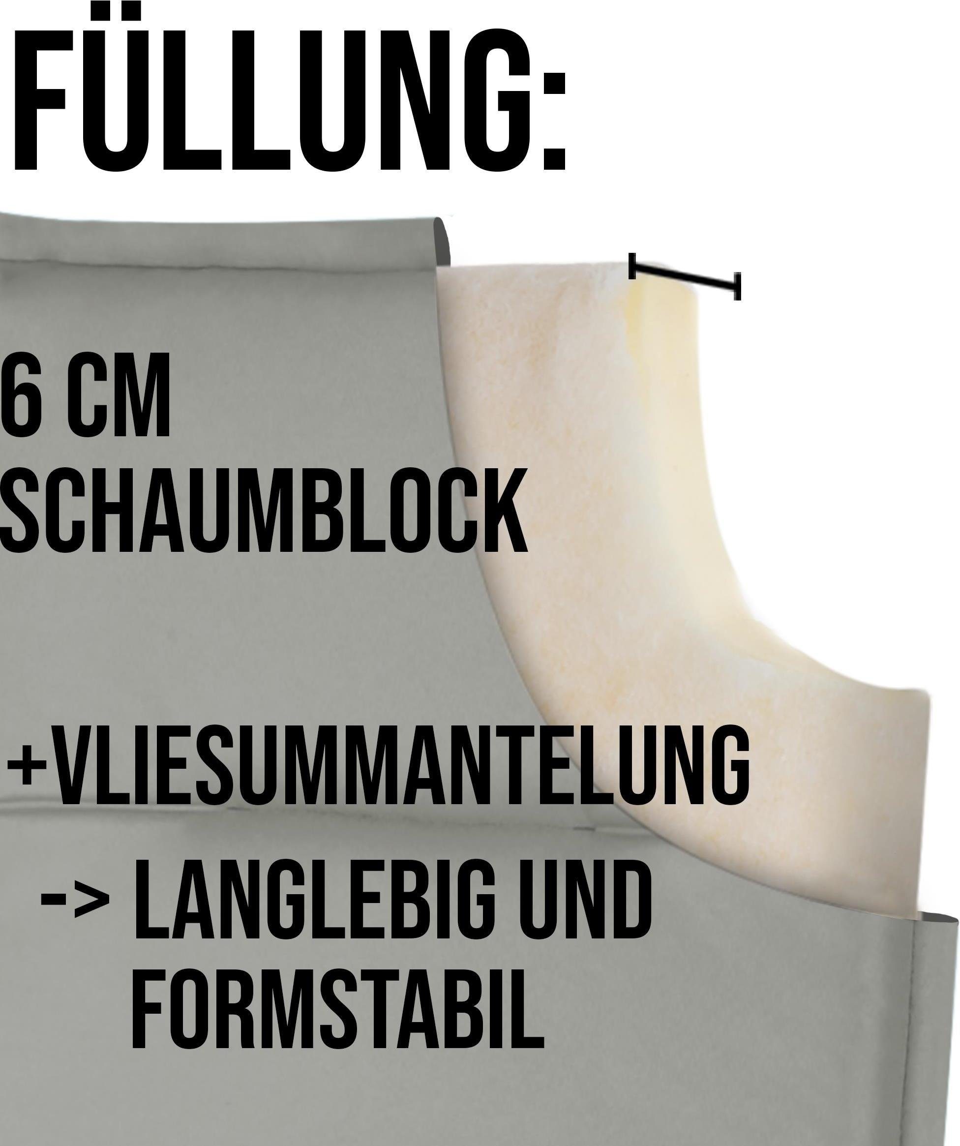 Aspero Sitzauflage 8 Niedriglehner Stuhlauflagen, wasserdichte Stuhlauflage Outdoor Auflage
