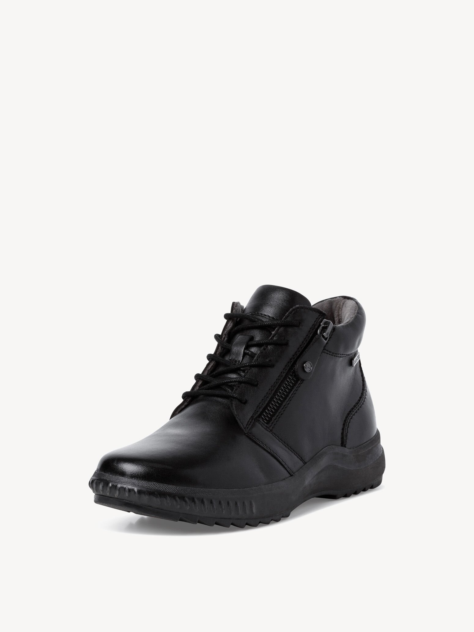 Bottine en cuir - noir