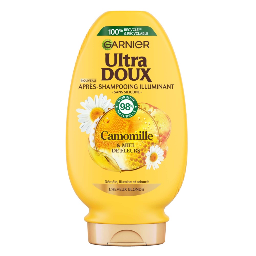 garnier Ultra Doux Camomille Après-Shampoing à la Camomille et Miel de Fleurs