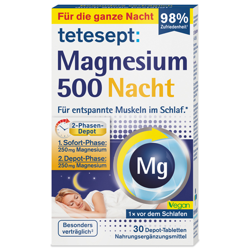 TETESEPT Magnesium 500 Nacht Tabletten  30 St  Tabletten