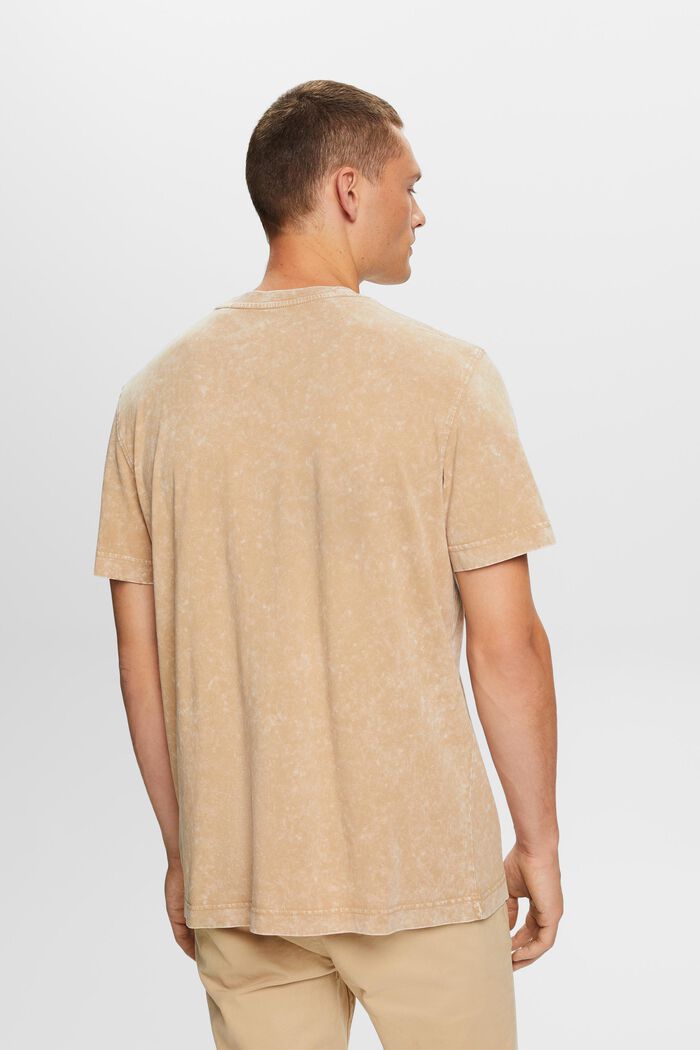 T-Shirt mit Stonewash-Effekt, 100 % Baumwolle