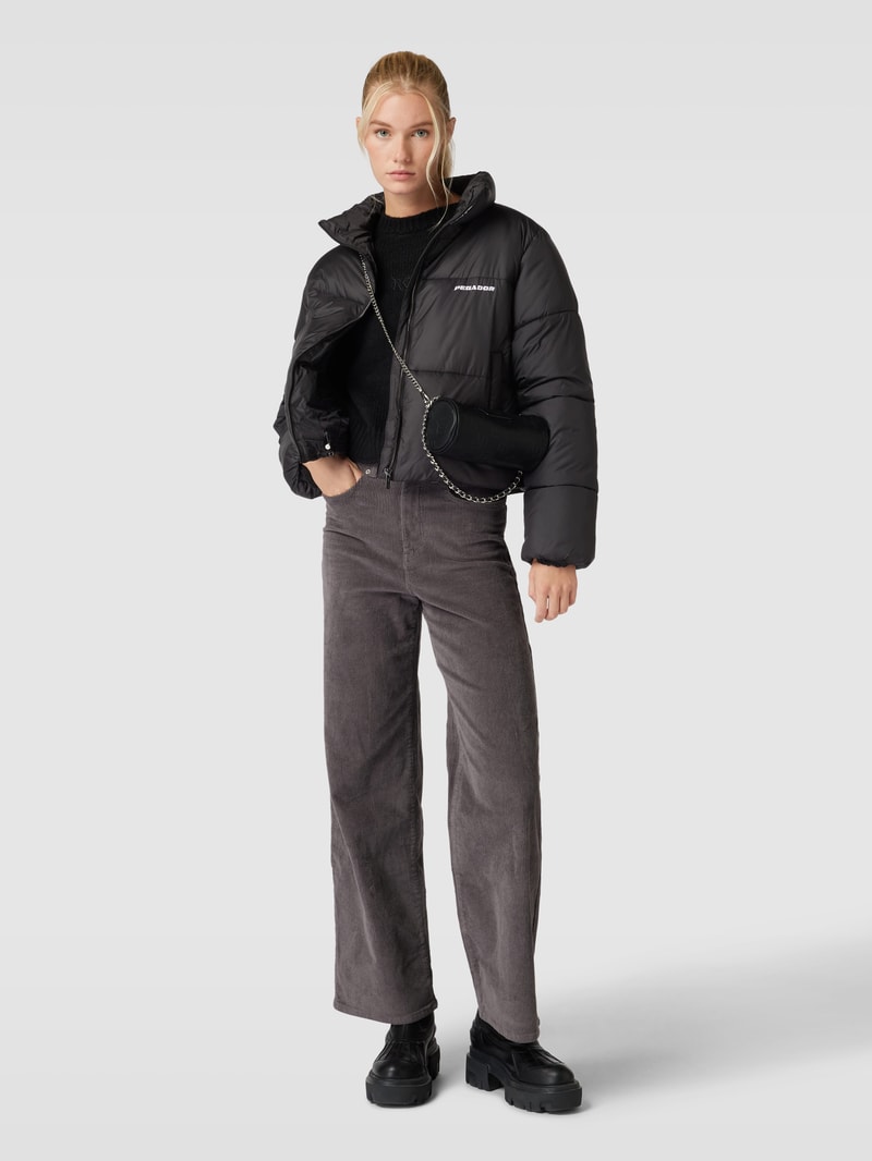 Steppjacke mit Stehkragen Modell 'GEORGIA' in schwarz