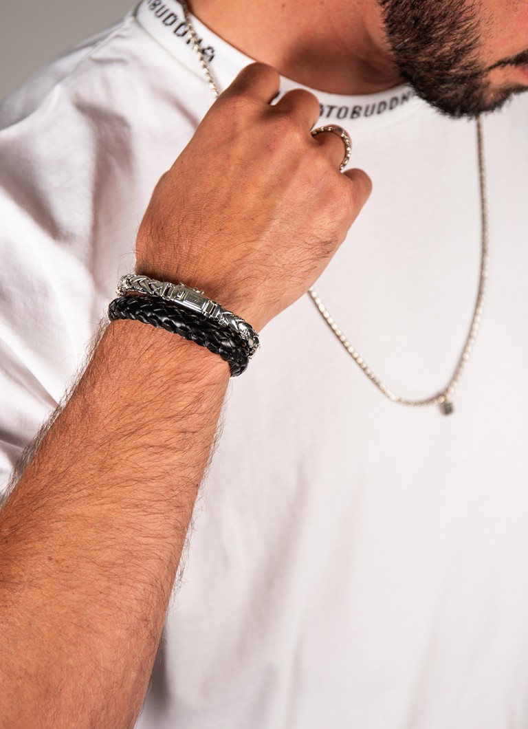 Buddha to Buddha  George schakelarmband van zilver