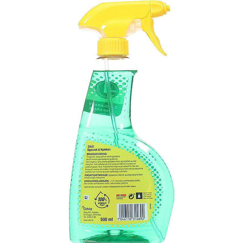 Zalo Zalo 500 ml spray Oppvask & Kjøkken