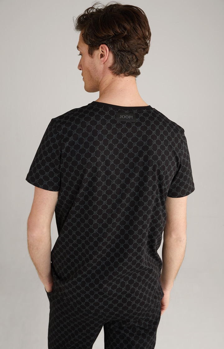 Loungewear T-Shirt in Schwarz