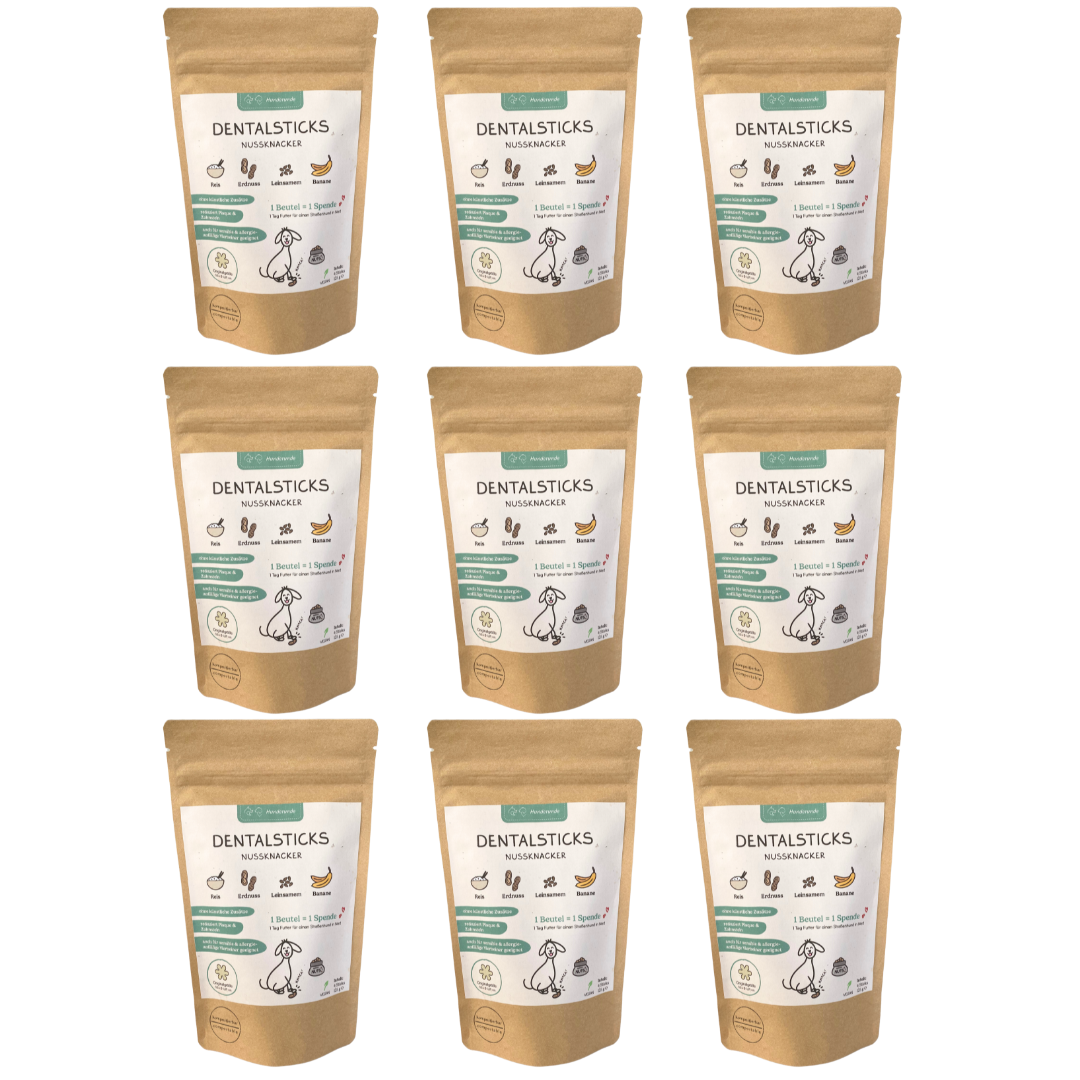 Hunderunde Snacks Hunderunde Nussknacker Dental Sticks – Für spielerische Zahnpflege 1,08 kg