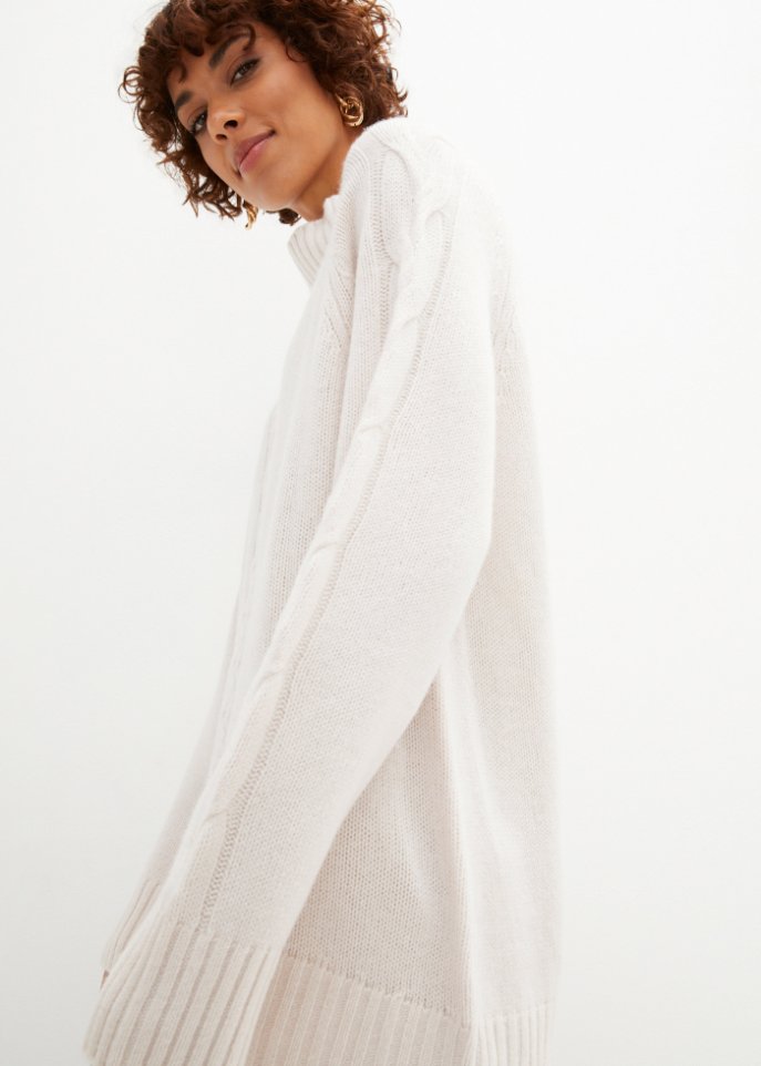 Oversized Woll-Pullover mit Good Cashmere Standard®-Anteil