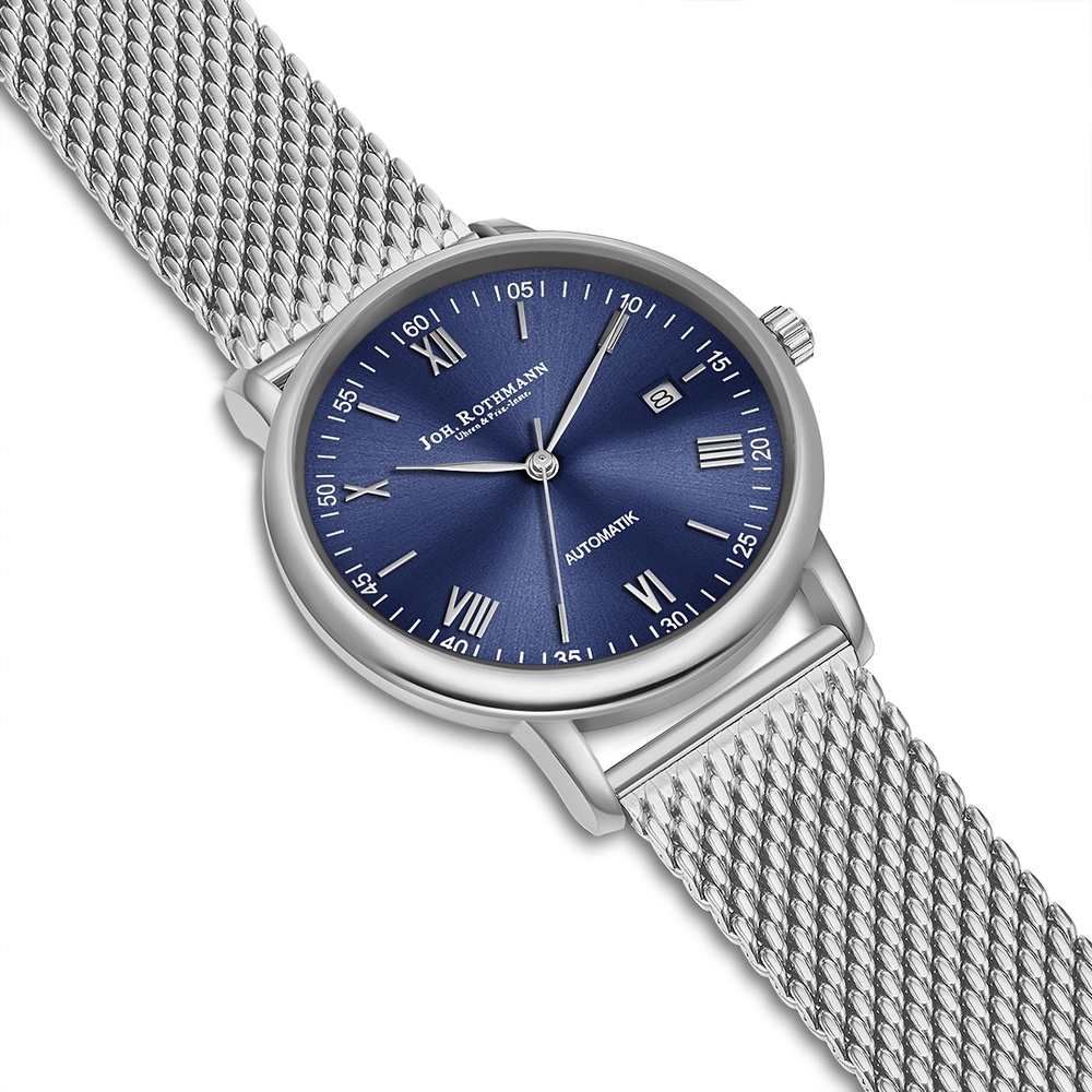 Joh. Rothmann Montre automatique Friedrich en Argent Acier inoxydable en Argent Montre