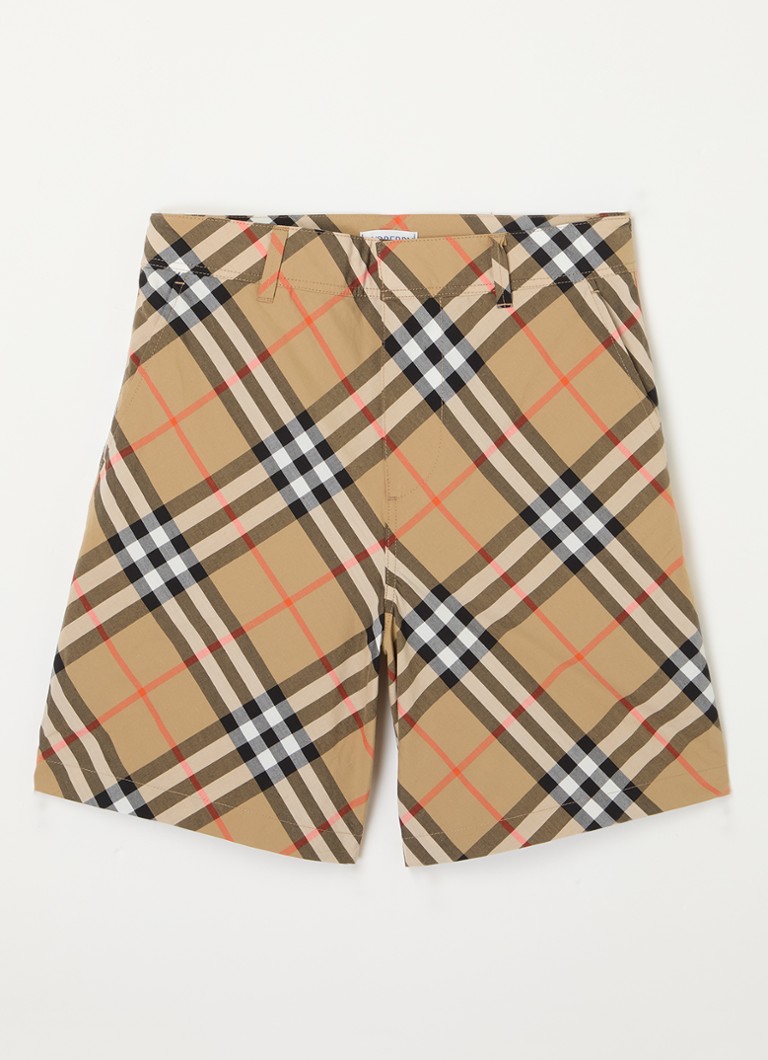 Pantaloni scurți drepți Burberry Oscar din bumbac organic