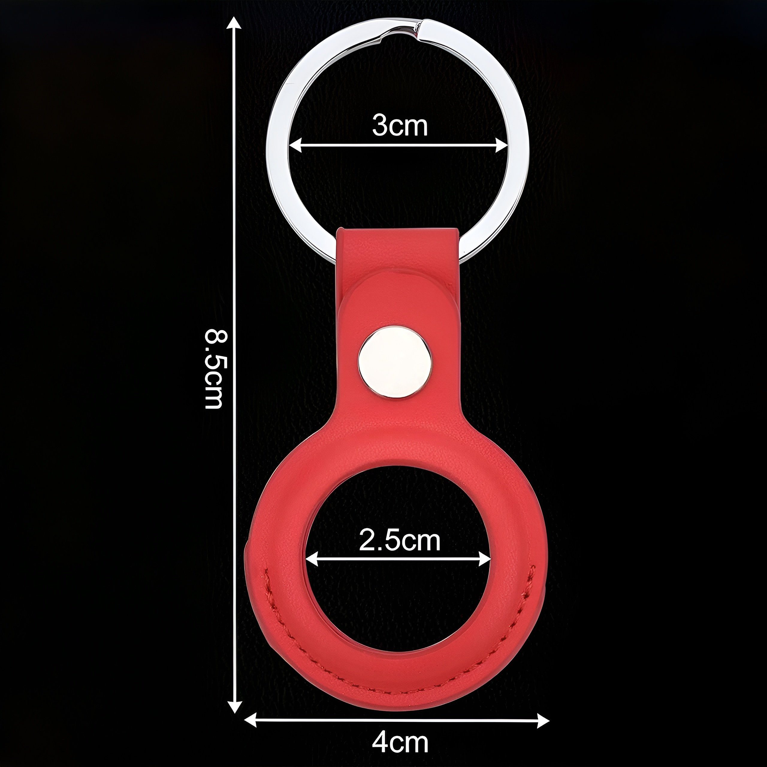 Bingo Schlüsselanhänger Schlüsselanhänger Airtag Anhänger Hülle für Apple Air Tags Leder Gelb (Schutz Stahlkarabiner Kratzschutz Eleganz Aufhängung Taschen Haustierhalsband Clip-Verschluss Hochwertig Tracker Geschenkset, 2-tlg., Cover, metal, Ring),