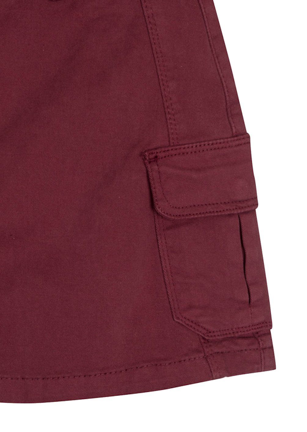 LOSAN A-Linien-Rock Losan Twill Rock Taschen granat rot