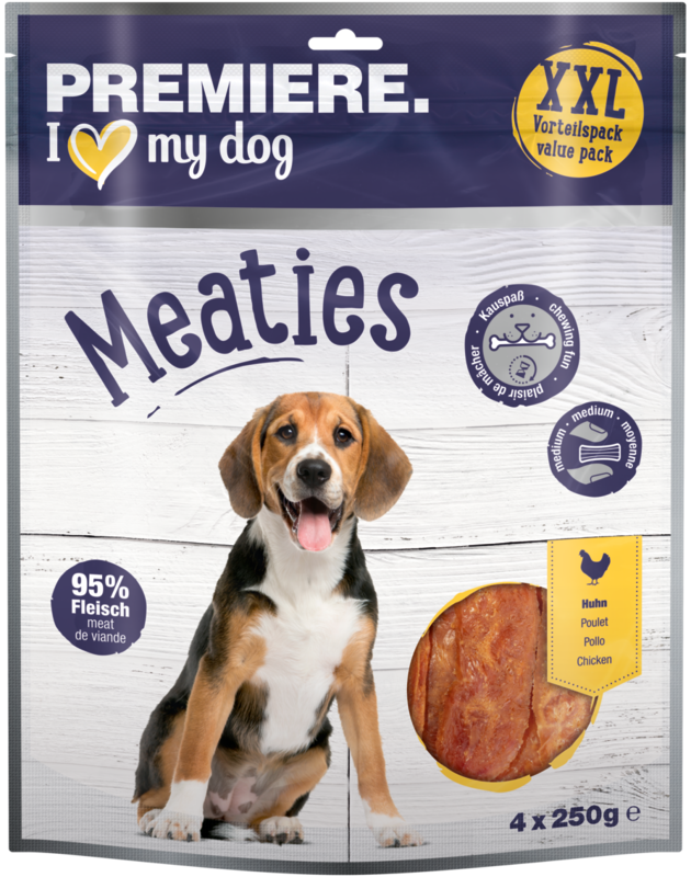 PREMIERE Snacks PREMIERE Pure Meaties Huhn XXL 4x250g Vorteilspack