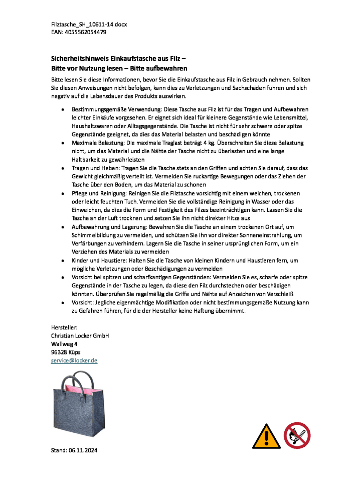 kobolo Einkaufstasche PINKFELTSHOP in Grau günstig kaufen onesize
