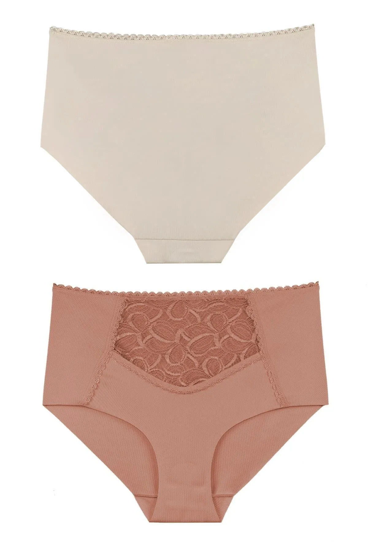 Sensu  Lasergeschnittenes 3-teiliges Höschenset mit Spitze und detaillierter Spitze für Damen – Kts3102