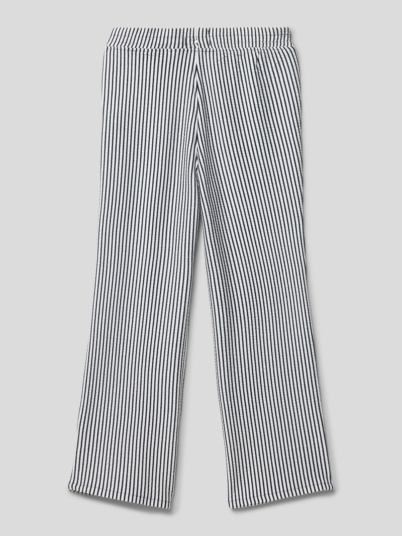 Stoffhose mit Streifenmuster in offwhite