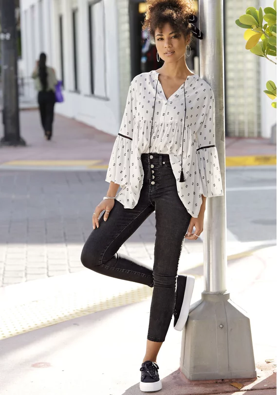 High-waist-Jeans