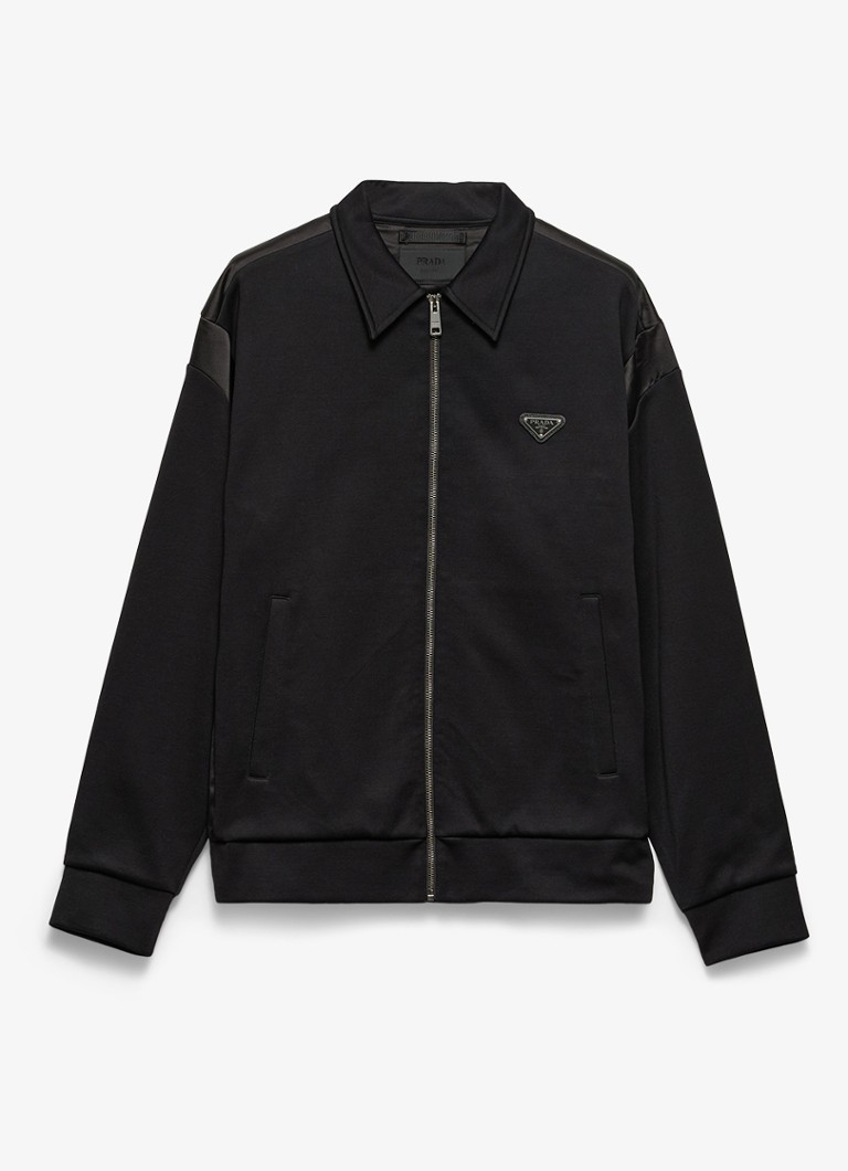 Bluza Prada z satynowymi detalami