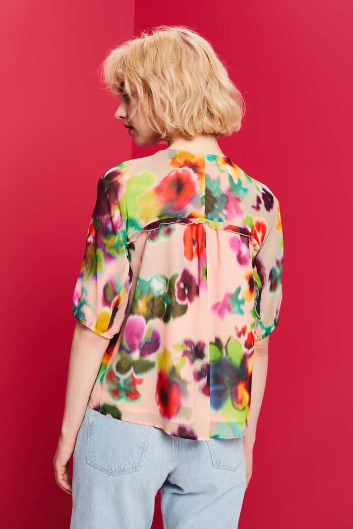 Chiffonbluse mit Blumenprint