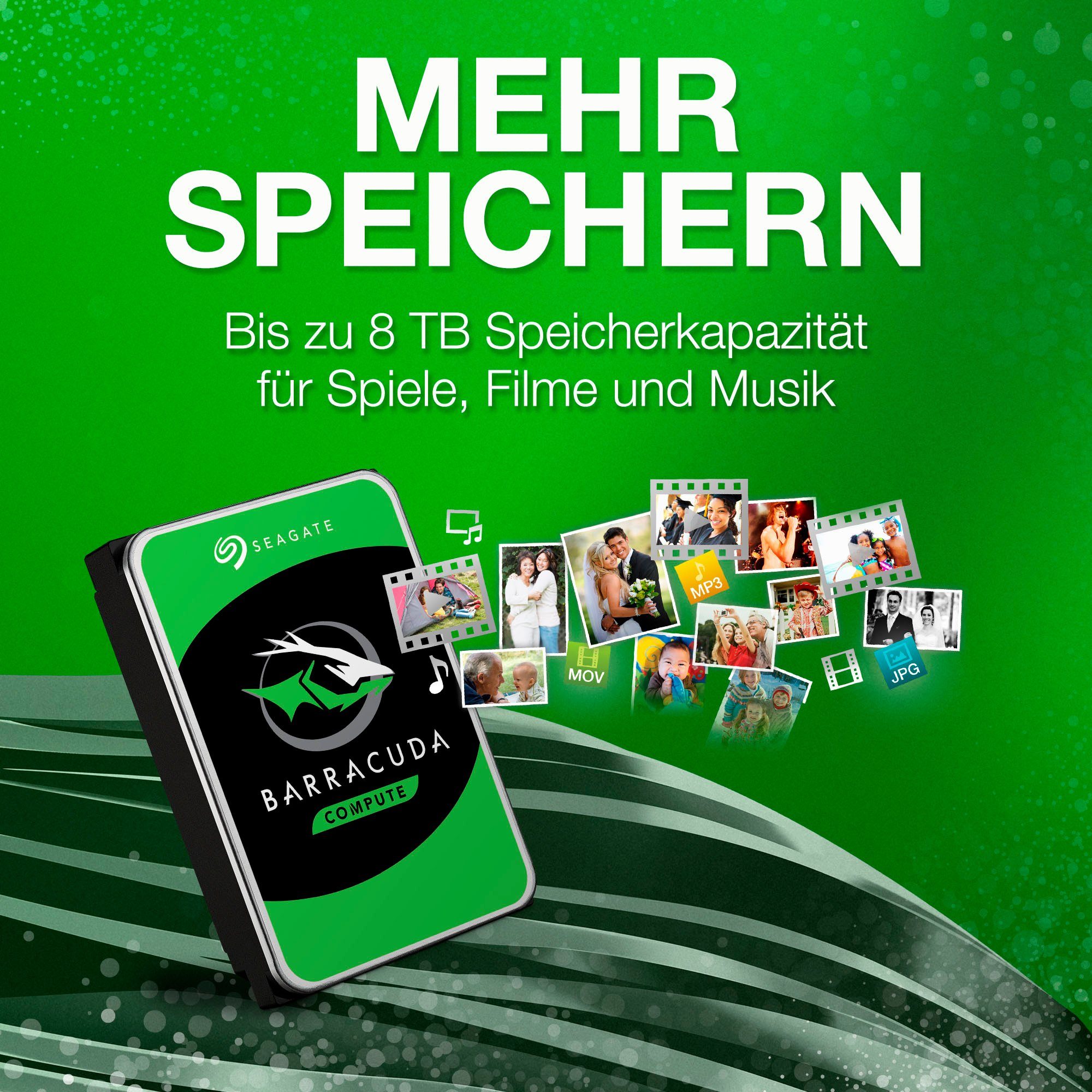 Seagate BarraCuda interne HDD-Festplatte (1 TB) 3,5