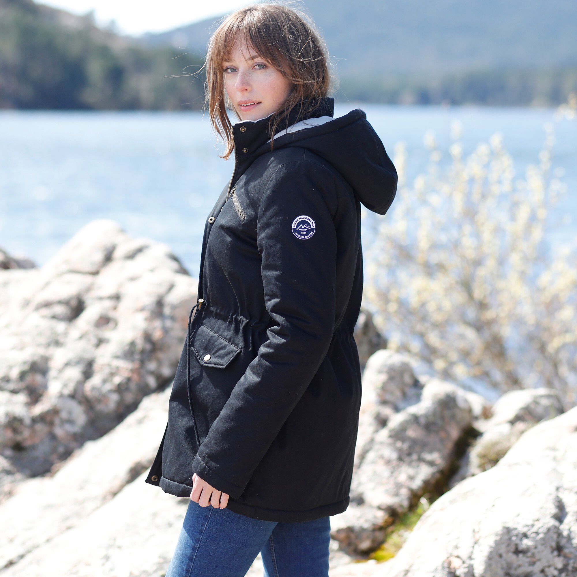 Parka déperlante doublée maille polaire