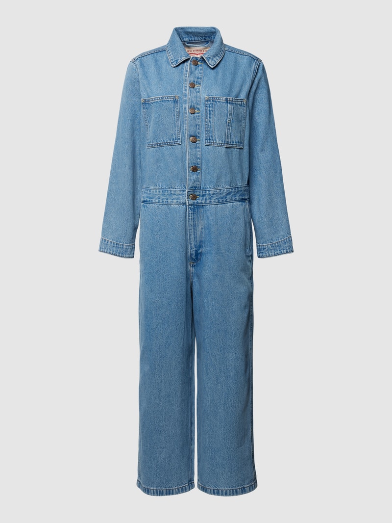 Jumpsuit mit Brusttaschen Modell 'ICONIC' in jeans