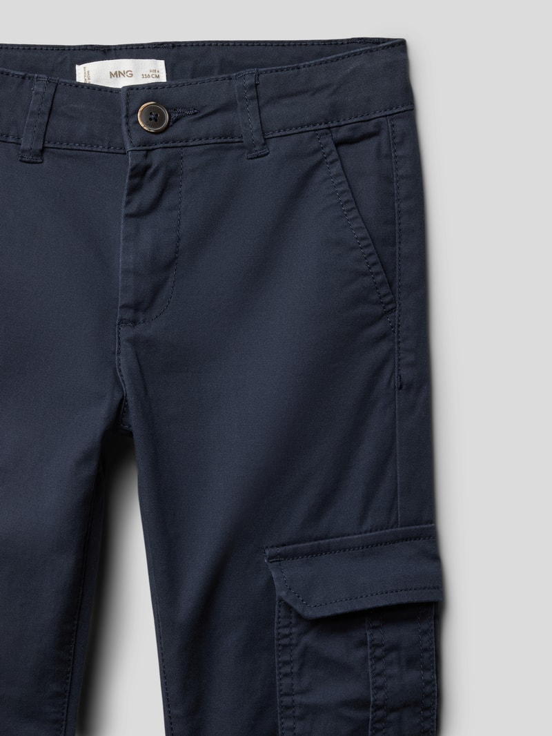 Cargohose mit Eingrifftaschen in marineblau