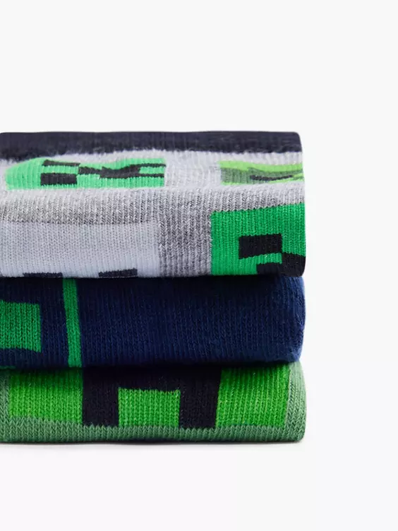 Minecraft 3er Pack Socken