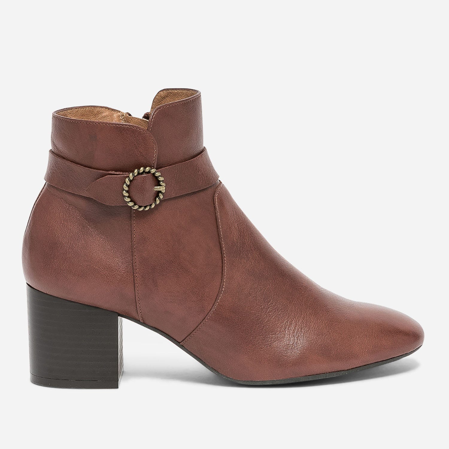 Boots ERAM FLEX marron avec bride à boucle