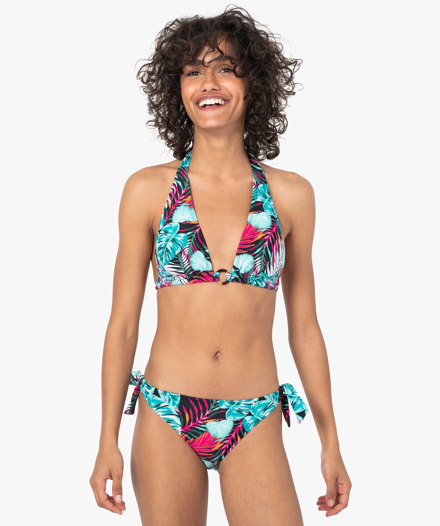 Bas de maillot de bain femme forme culotte imprime | GEMO