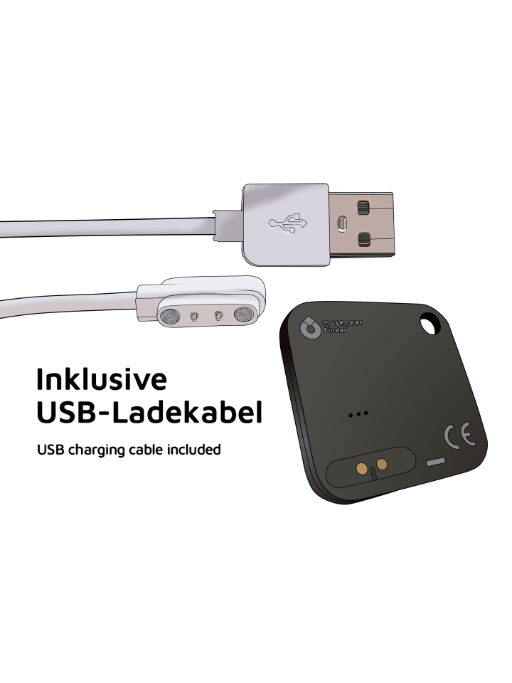 musegear Aufladbarer Bluetooth-Schlüsselfinder 