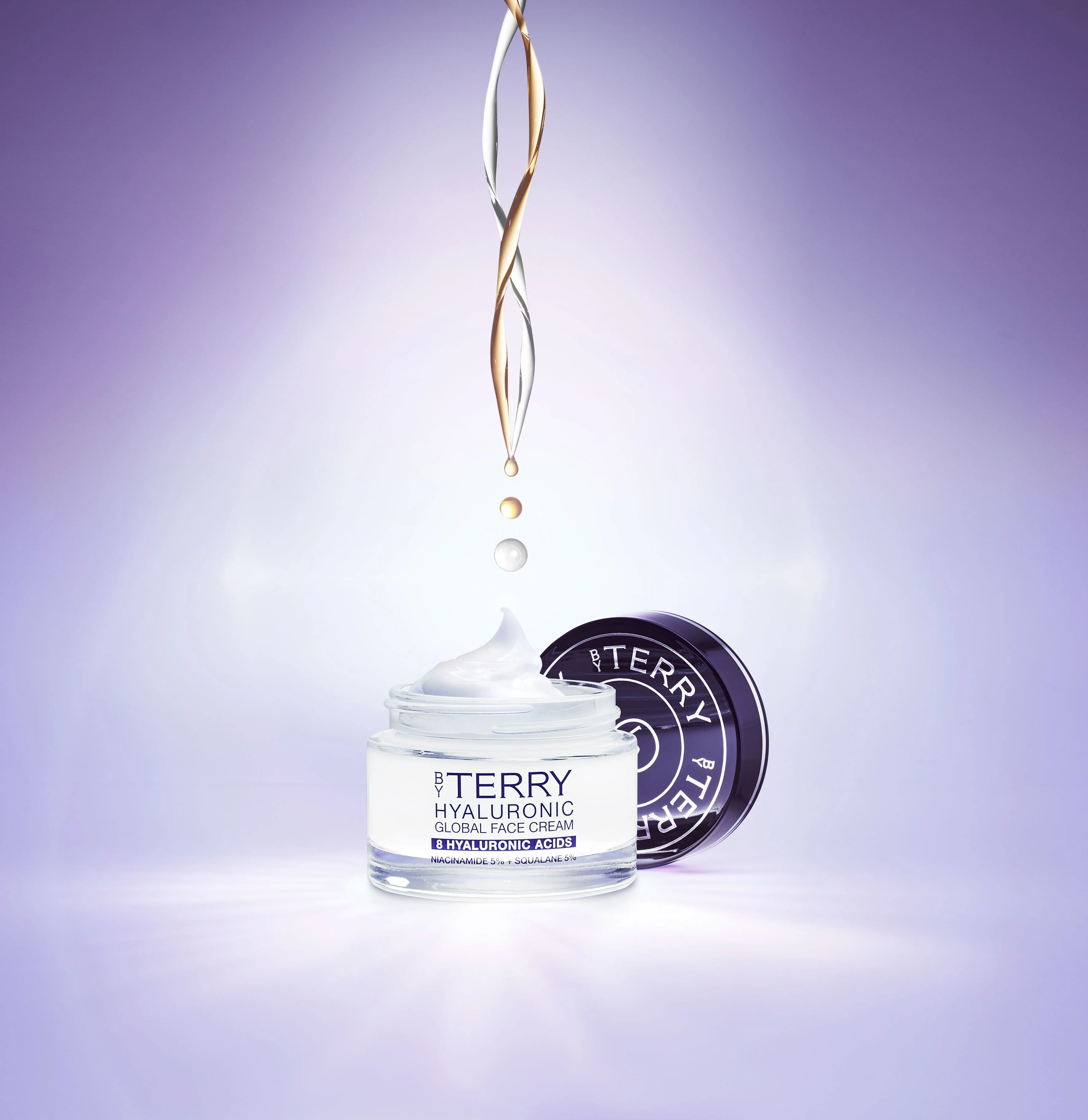 Cremă facială globală cu acid hialuronic - tratament facial cu efect global 24 de ore, tratament facial antirid 24 de ore, tratament facial iluminator 24 de ore